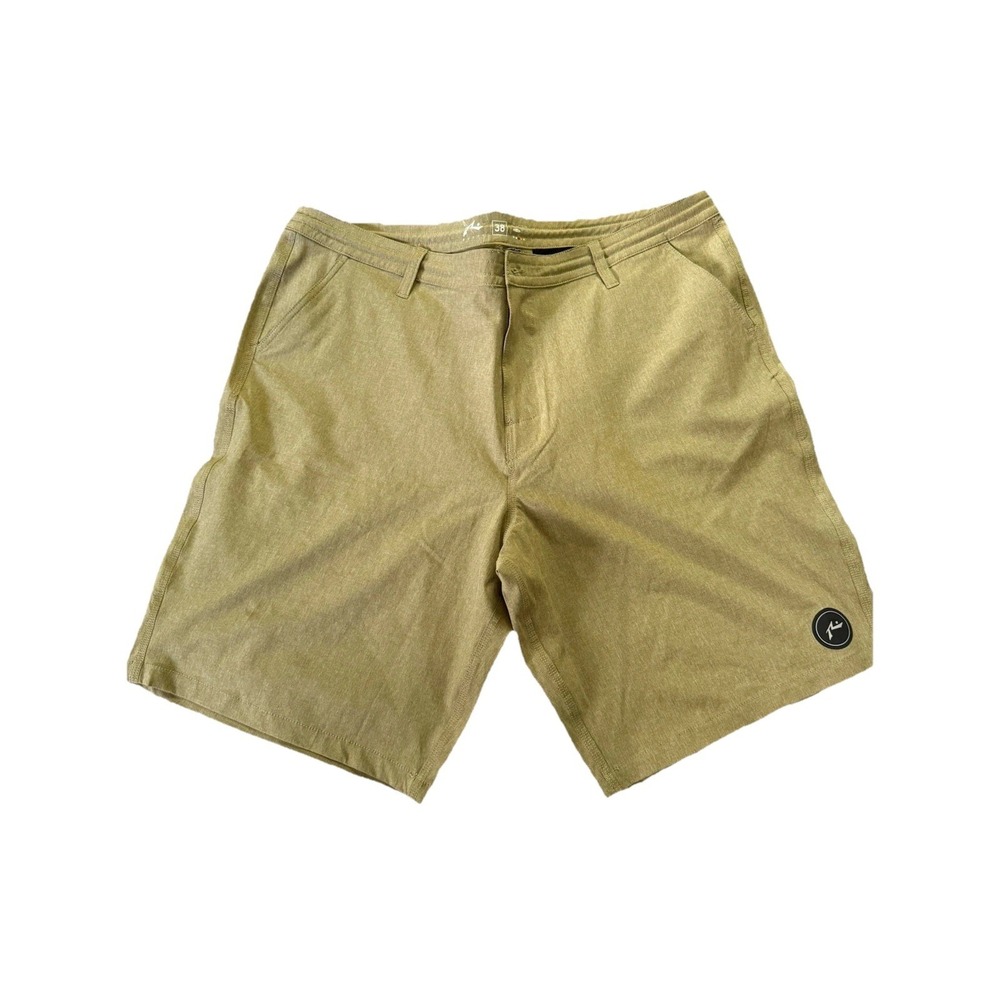 Men's Rusty Board Shorts Swim Trunks Size 38 Tan Pockets Surf Beach Vacation